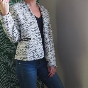 Black & White Tweed Blazer